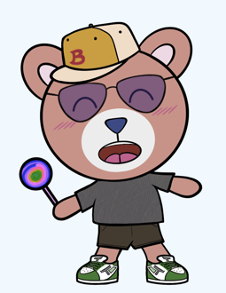 Best Polygon NFT Collection on Opensea - Jolly Teddy Party #2693