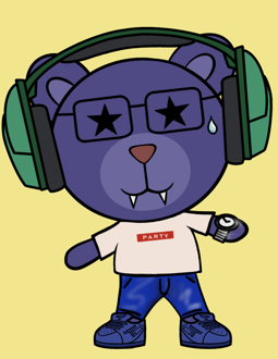 Best Polygon NFT Collection on Opensea - Jolly Teddy Party #2714