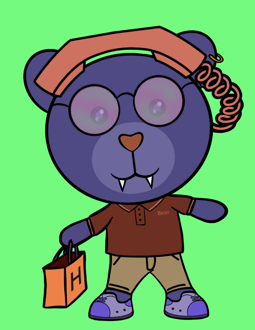 Best Polygon NFT Collection on Opensea - Jolly Teddy Party #2718
