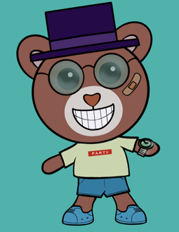 Best Polygon NFT Collection on Opensea - Jolly Teddy Party #272