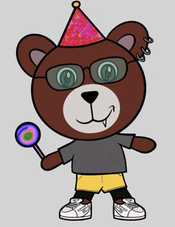 Best Polygon NFT Collection on Opensea - Jolly Teddy Party #2728