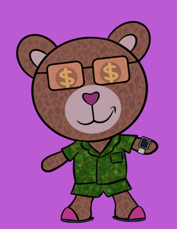 Best Polygon NFT Collection on Opensea - Jolly Teddy Party #2748