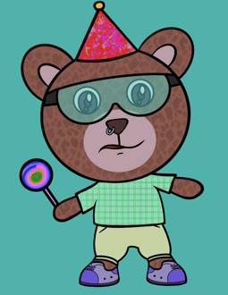 Best Polygon NFT Collection on Opensea - Jolly Teddy Party #2752