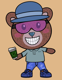 Best Polygon NFT Collection on Opensea - Jolly Teddy Party #2758