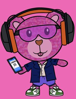 Best Polygon NFT Collection on Opensea - Jolly Teddy Party #2765