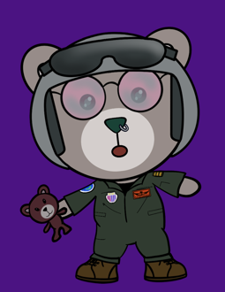 Best Polygon NFT Collection on Opensea - Jolly Teddy Party #2768