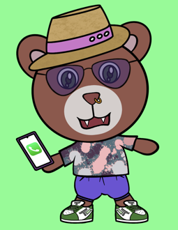 Best Polygon NFT Collection on Opensea - Jolly Teddy Party #2782
