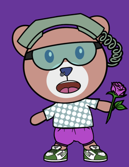 Best Polygon NFT Collection on Opensea - Jolly Teddy Party #2812