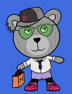Best Polygon NFT Collection on Opensea - Jolly Teddy Party #2817