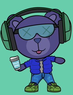 Best Polygon NFT Collection on Opensea - Jolly Teddy Party #2834