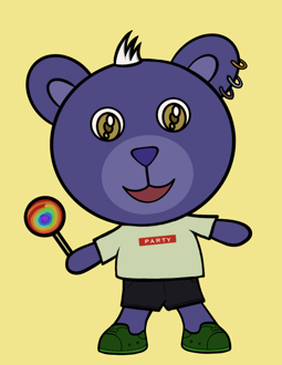 Best Polygon NFT Collection on Opensea - Jolly Teddy Party #2842