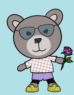 Best Polygon NFT Collection on Opensea - Jolly Teddy Party #285