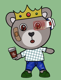 Best Polygon NFT Collection on Opensea - Jolly Teddy Party #2856