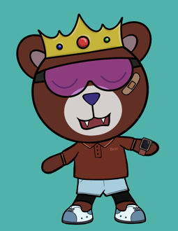 Best Polygon NFT Collection on Opensea - Jolly Teddy Party #2866