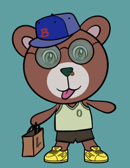 Best Polygon NFT Collection on Opensea - Jolly Teddy Party #2887