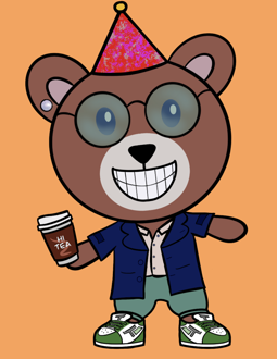 Best Polygon NFT Collection on Opensea - Jolly Teddy Party #296