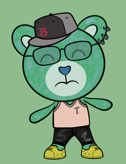 Best Polygon NFT Collection on Opensea - Jolly Teddy Party #2962
