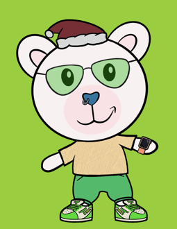 Best Polygon NFT Collection on Opensea - Jolly Teddy Party #2977