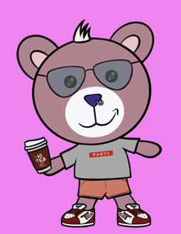 Best Polygon NFT Collection on Opensea - Jolly Teddy Party #2979