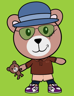 Best Polygon NFT Collection on Opensea - Jolly Teddy Party #2983
