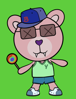 Best Polygon NFT Collection on Opensea - Jolly Teddy Party #2992