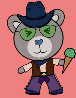 Best Polygon NFT Collection on Opensea - Jolly Teddy Party #2998