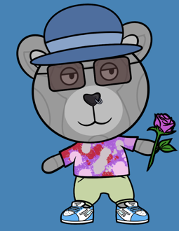Best Polygon NFT Collection on Opensea - Jolly Teddy Party #3021
