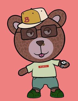 Best Polygon NFT Collection on Opensea - Jolly Teddy Party #3025