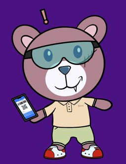 Best Polygon NFT Collection on Opensea - Jolly Teddy Party #3044