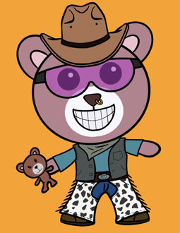 Best Polygon NFT Collection on Opensea - Jolly Teddy Party #307