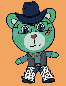 Best Polygon NFT Collection on Opensea - Jolly Teddy Party #3070