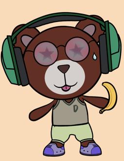 Best Polygon NFT Collection on Opensea - Jolly Teddy Party #3072