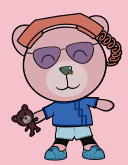Best Polygon NFT Collection on Opensea - Jolly Teddy Party #3079