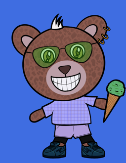 Best Polygon NFT Collection on Opensea - Jolly Teddy Party #3090