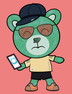 Best Polygon NFT Collection on Opensea - Jolly Teddy Party #3094
