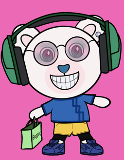 Best Polygon NFT Collection on Opensea - Jolly Teddy Party #3095