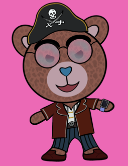 Best Polygon NFT Collection on Opensea - Jolly Teddy Party #3102