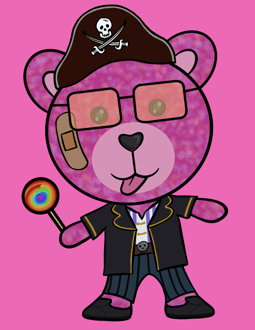 Best Polygon NFT Collection on Opensea - Jolly Teddy Party #3106