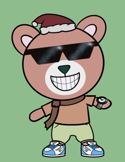 Best Polygon NFT Collection on Opensea - Jolly Teddy Party #3117