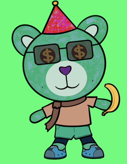 Best Polygon NFT Collection on Opensea - Jolly Teddy Party #312