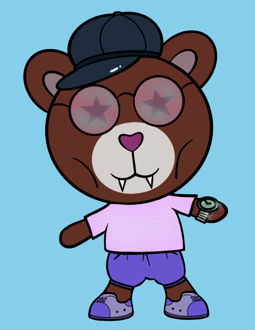 Best Polygon NFT Collection on Opensea - Jolly Teddy Party #3134