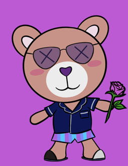 Best Polygon NFT Collection on Opensea - Jolly Teddy Party #3135