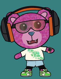 Best Polygon NFT Collection on Opensea - Jolly Teddy Party #315