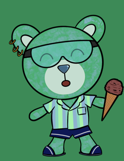 Best Polygon NFT Collection on Opensea - Jolly Teddy Party #3163