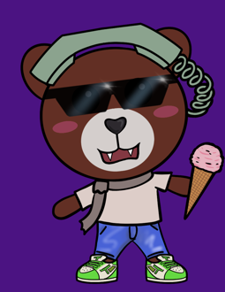Best Polygon NFT Collection on Opensea - Jolly Teddy Party #3168