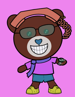 Best Polygon NFT Collection on Opensea - Jolly Teddy Party #3191