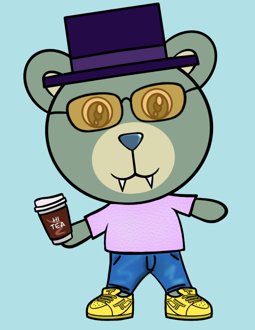 Best Polygon NFT Collection on Opensea - Jolly Teddy Party #3201