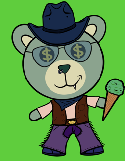 Best Polygon NFT Collection on Opensea - Jolly Teddy Party #3207