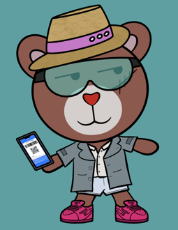 Best Polygon NFT Collection on Opensea - Jolly Teddy Party #3223