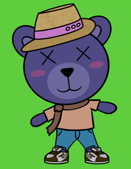 Best Polygon NFT Collection on Opensea - Jolly Teddy Party #3228